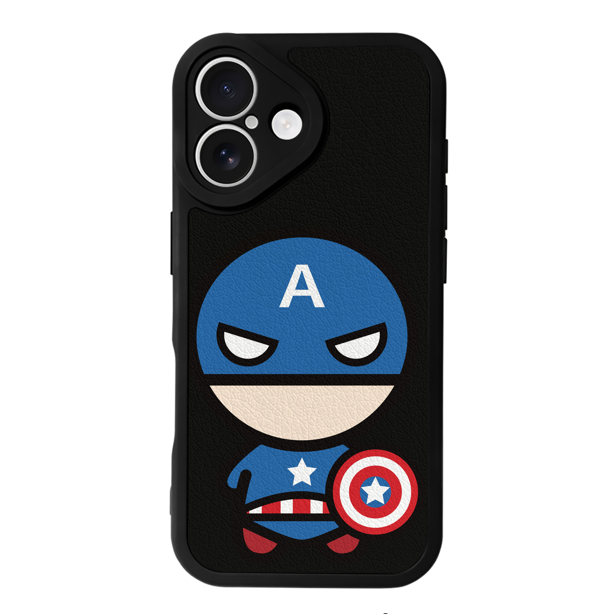 （画像用） アベンジャーズ The Avengers 【iPhone 16シリーズ対応】シリコンスマホケース（レザー調） 材質：シリコン